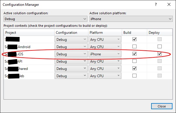 Enable deploy for iOS